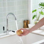 Kitchen Taps Mixer Matte Surface Brass Material Dual