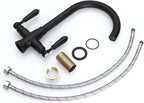 Kitchen Taps Mixer Matte Surface Brass Material Dual