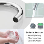 Kitchen Taps Mixer Matte Surface Brass Material Dual