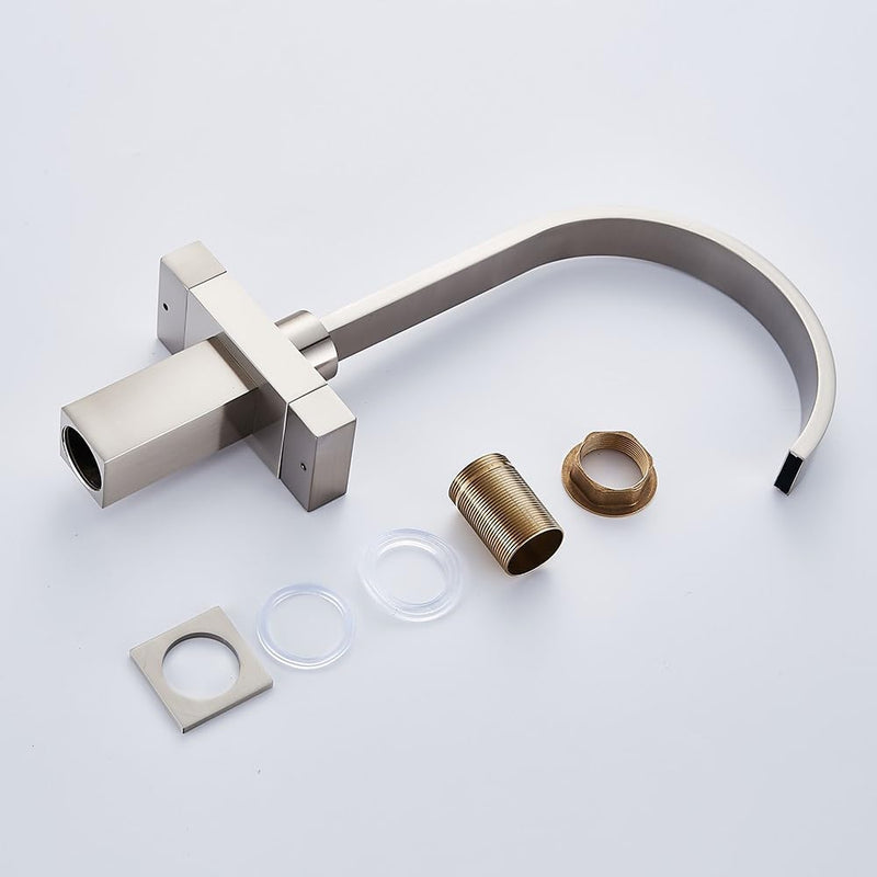 Kitchen Taps Mixer Matte Surface Brass Material Dual