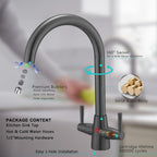 Kitchen Taps Mixer Sink Tap 360 Swivel Spout