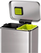Kitchen Trash Can 2 Compartments 45L Recycling Bin