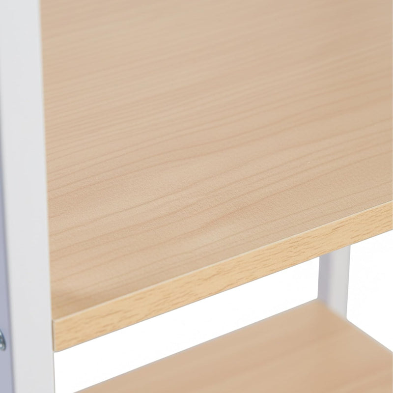 Kitchen Trolley 3 Shelves 6 S-Hooks
