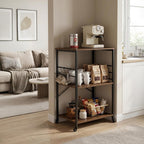 Kitchen Trolley 3 Shelves 6 S-Hooks