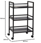 Kitchen Trolley Metal Serving Cart with 3 Tier
