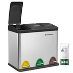 Kitchen Waste Bin 318 Litres Pedal with 3