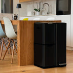 Kitchen Waste Bin with Pedal Recycling 60L Stainless