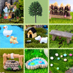 Kksty Fairy Garden Accessories Fairies Welcome Kit 32pcs