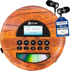 Klim Nomad Wood New Portable Cd Player Long-Lasting