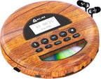 Klim Nomad Wood New Portable Cd Player Long-Lasting