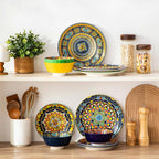 Krvi Dinner Set 24-PC for 6 People Porcelain