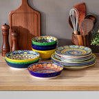 Krvi Dinner Set 24-PC for 6 People Porcelain