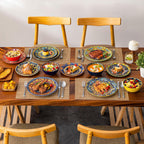 Krvi Dinner Set 24-PC for 6 People Porcelain