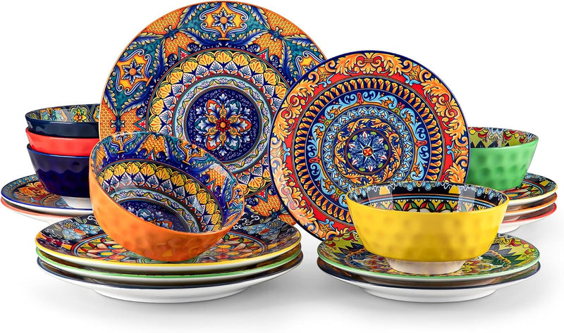Krvi Dinner Set 24-PC for 6 People Porcelain