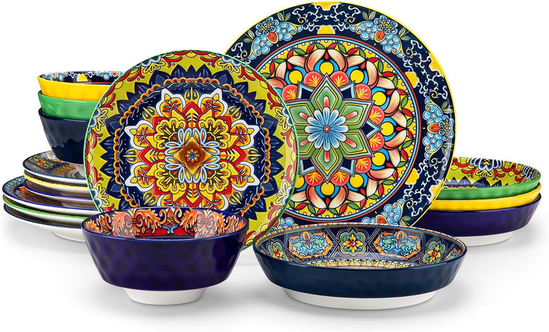 Krvi Dinner Set 24-PC for 6 People Porcelain
