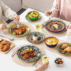 Krvi Dinner Set 24-PC for 6 People Porcelain