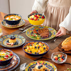 Krvi Dinner Set 24-PC for 6 People Porcelain