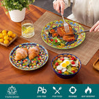 Krvi Dinner Set 24-PC for 6 People Porcelain