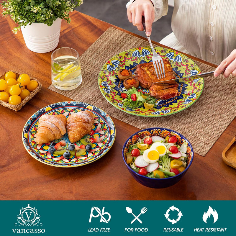 Krvi Dinner Set 24-PC for 6 People Porcelain