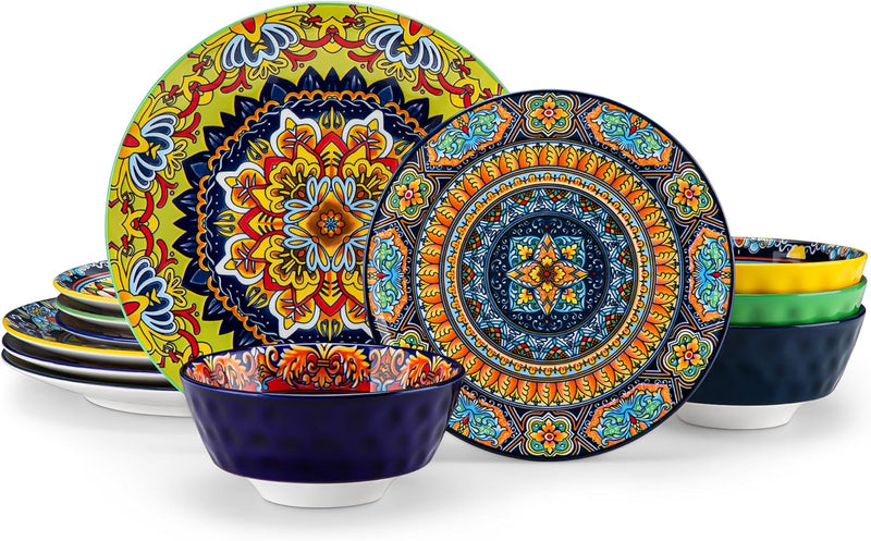 Krvi Dinner Set 24-PC for 6 People Porcelain