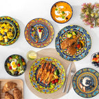 Krvi Dinner Set 24-PC for 6 People Porcelain