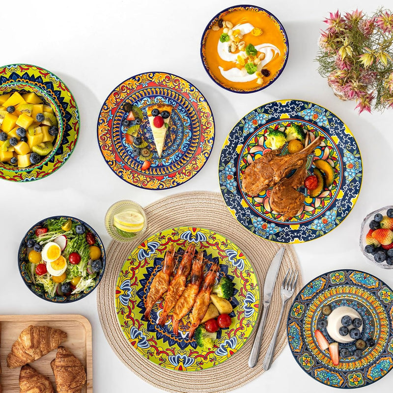 Krvi Dinner Set 24-PC for 6 People Porcelain