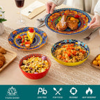 Krvi Dinner Set 24-PC for 6 People Porcelain