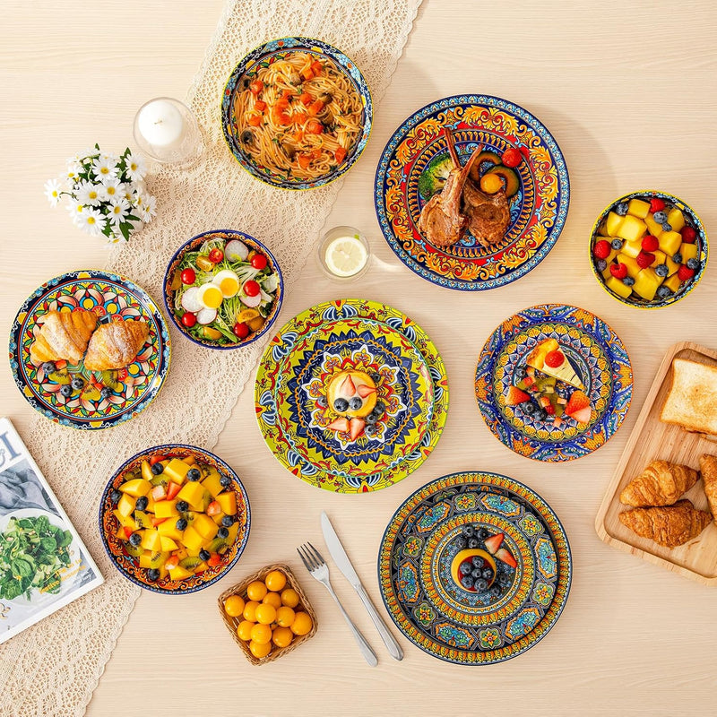 Krvi Dinner Set 24-PC for 6 People Porcelain