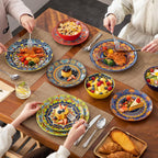 Krvi Dinner Set 24-PC for 6 People Porcelain