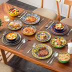Krvi Dinner Set 24-PC for 6 People Porcelain
