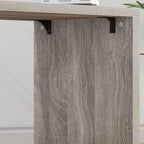 L Shaped Corner Desk with Storage Shelves Reversible
