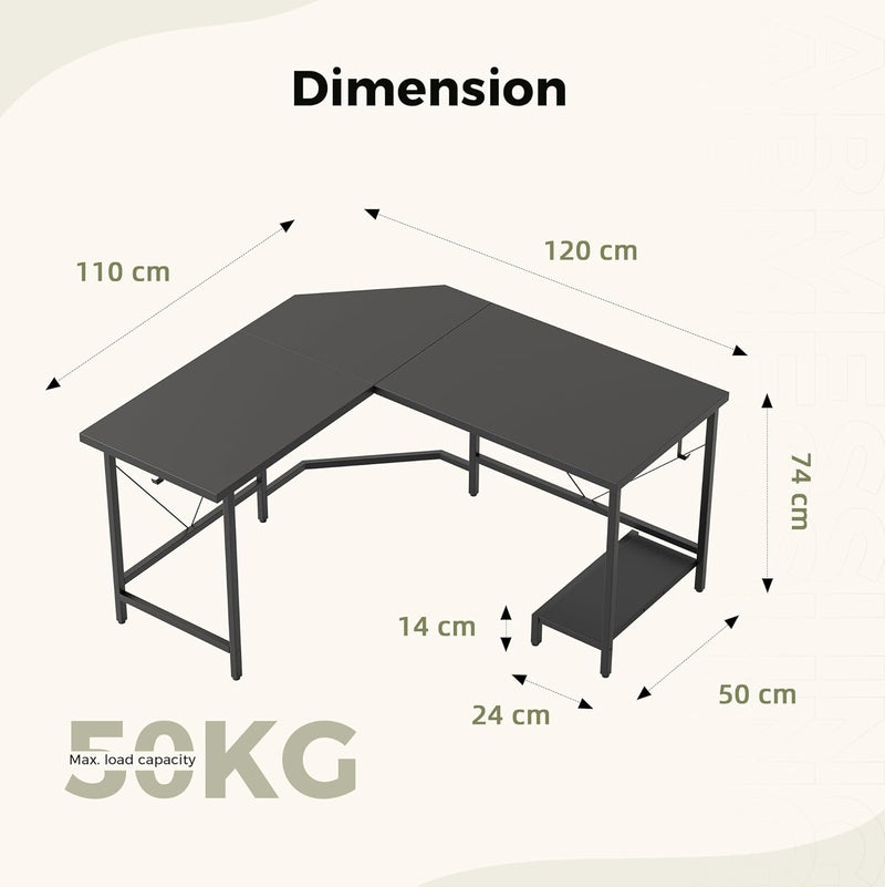 L Shaped Desk Corner Gaming