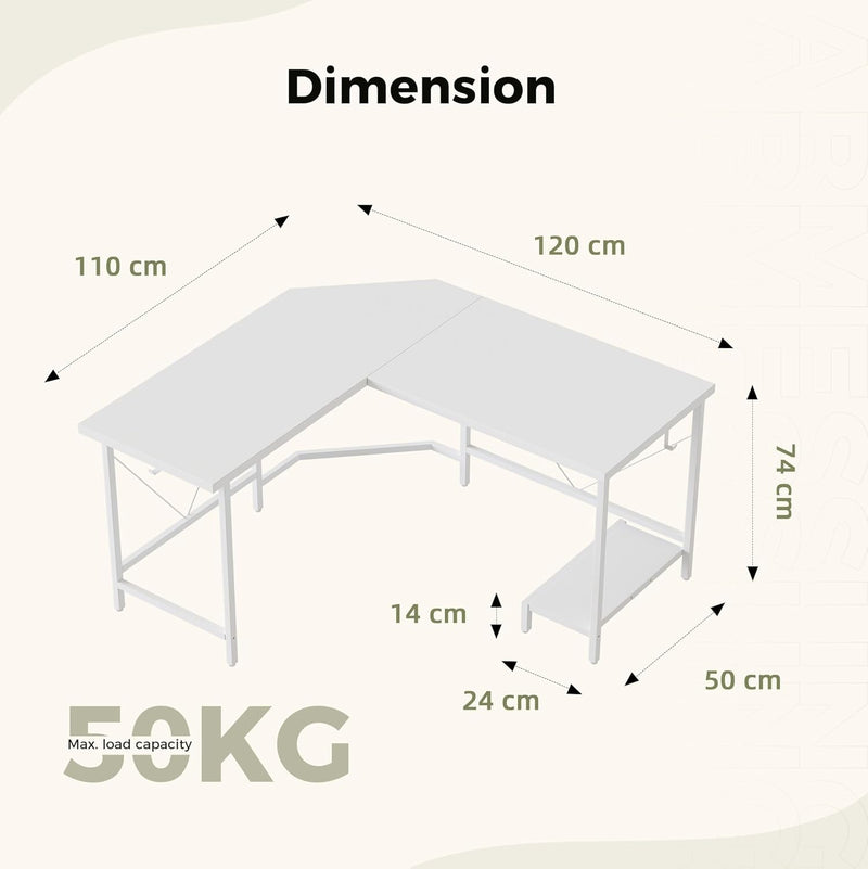 L Shaped Desk Corner Gaming