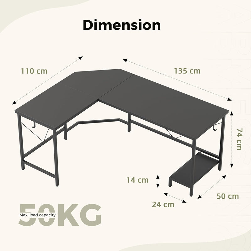 L Shaped Desk Corner Gaming