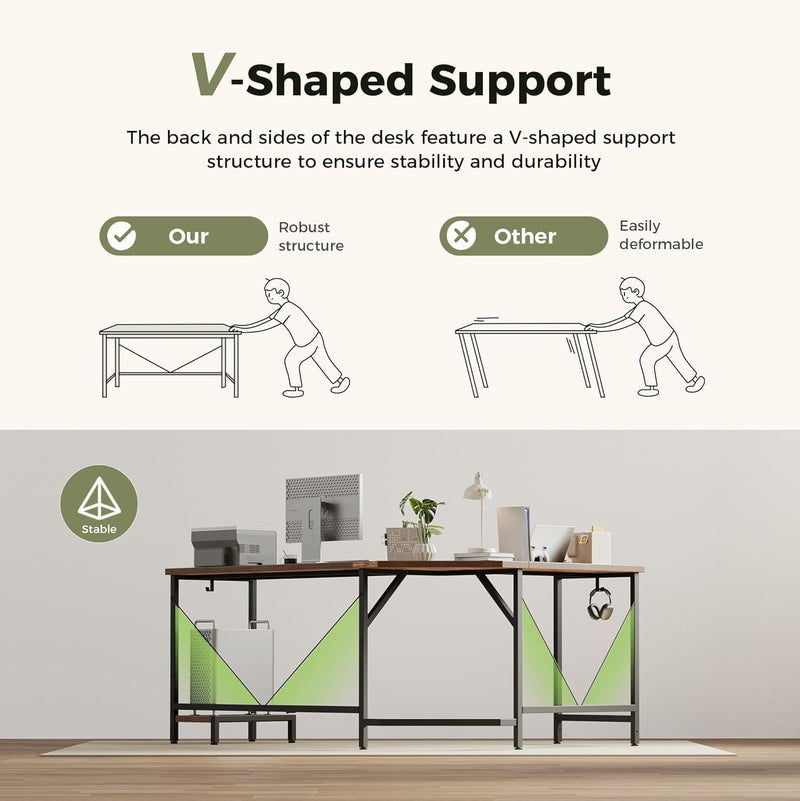 L Shaped Desk Corner Gaming