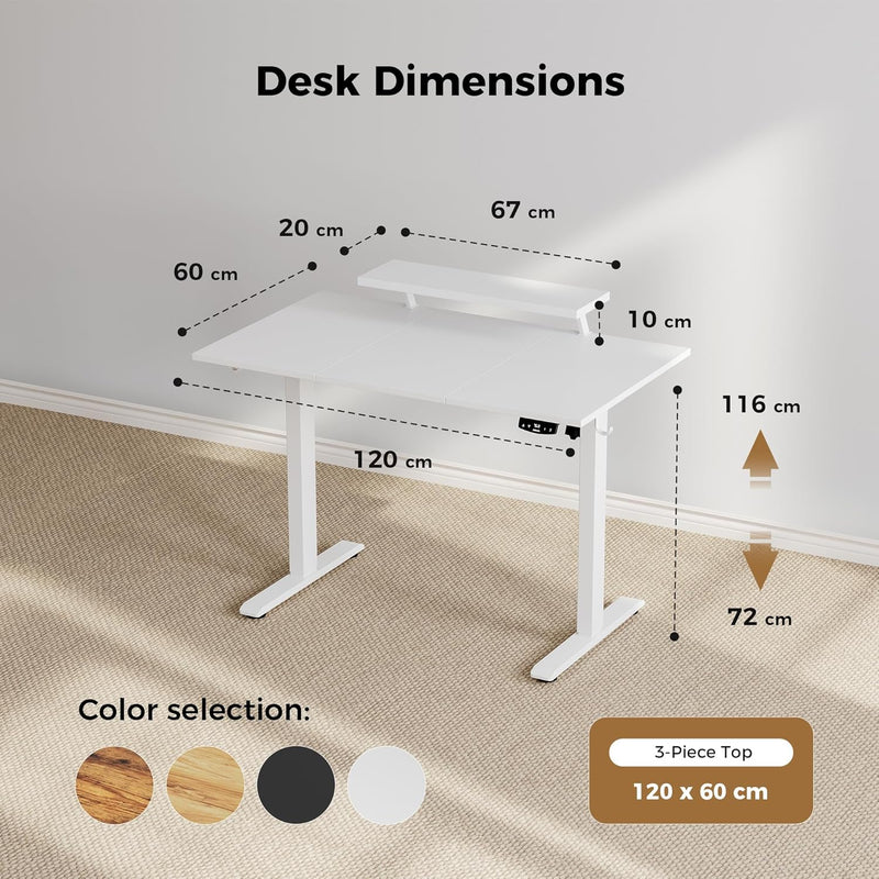 Eletric Height Adjustable Desk Movable Monitorstand