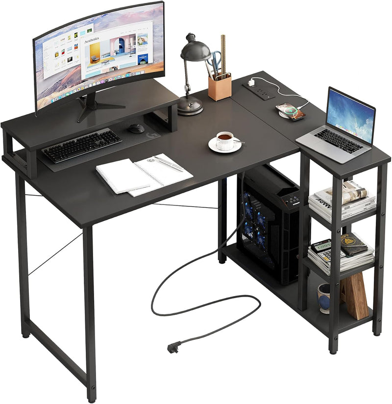 L Shaped Gaming Desk 100x70CM Corner with Monitor