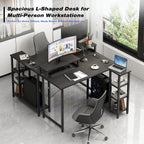 L Shaped Gaming Desk 100x70CM Corner with Monitor