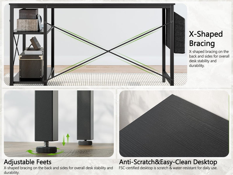 L Shaped Gaming Desk Computer Corner