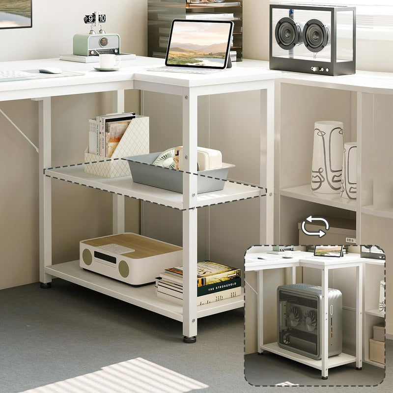 L Shaped Gaming Desk for Small Space