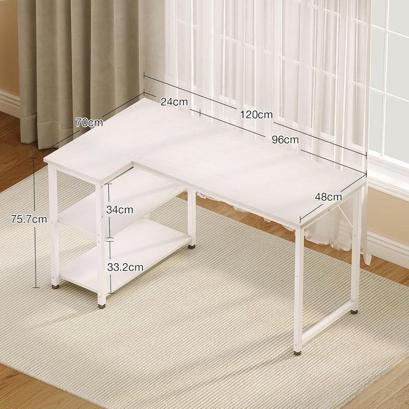 L Shaped Gaming Desk for Small Space