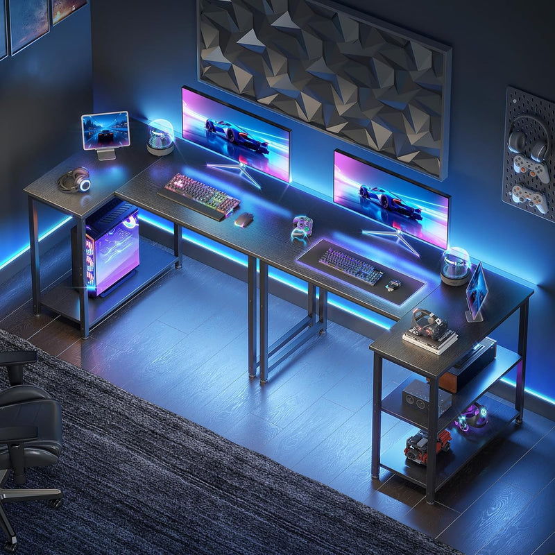 L Shaped Gaming Desk for Small Space