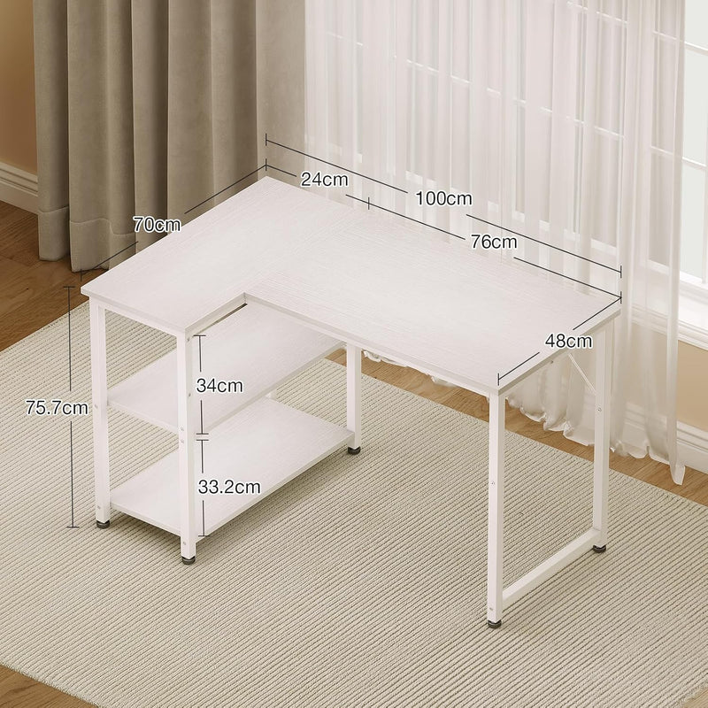L Shaped Gaming Desk for Small Space