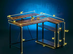 L Shaped Gaming Desk with RGB LED Lights