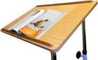 L17516 Overbed Chair Table Adjustable Tilting and Wheeled