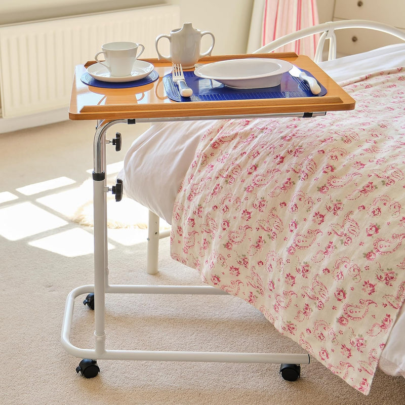 Healthcare Overbed Chair Table Adjustable