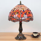 L30023 Dragonfly Tiffany Style Stained Glass Table Lamp