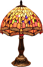 L30023 Dragonfly Tiffany Style Stained Glass Table Lamp