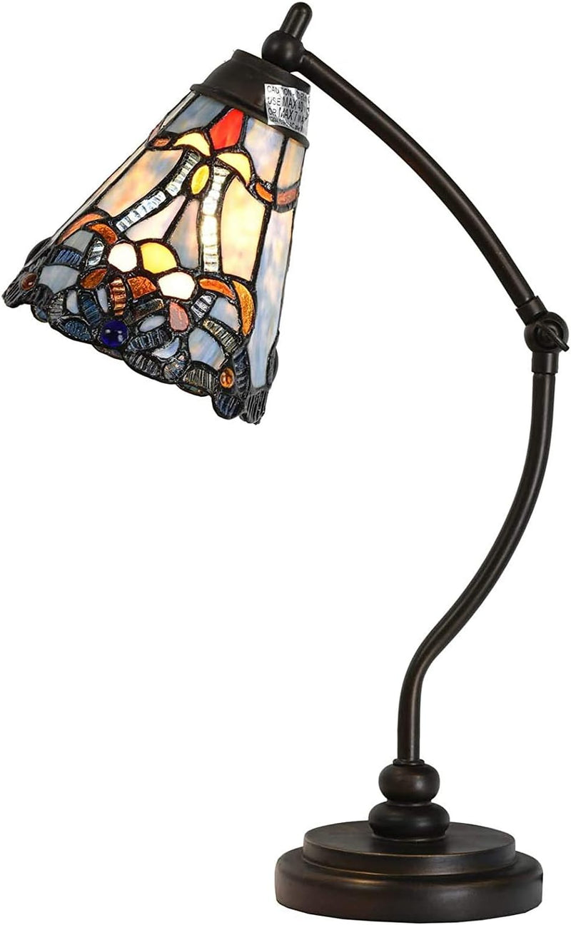 L30688 Tiffany Style Stained Glass Table Lamp Night