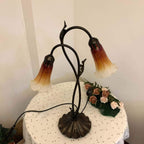 L30698 Lily Flower Blown Glass Accent Table Lamp